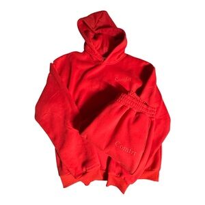 Women’s Red Comfrt Hoodie and Sweatpants Set